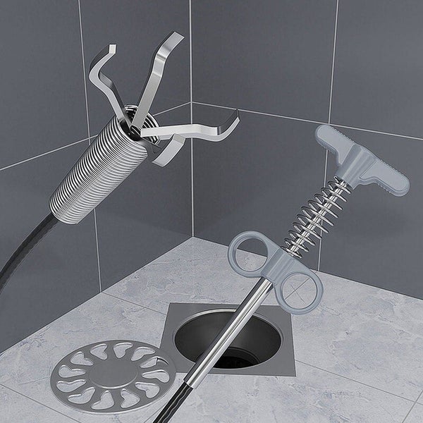 1pc 160CM Sewer Pipe Unblocker Snake Spring Pipe Dredging Tool Carousel 2