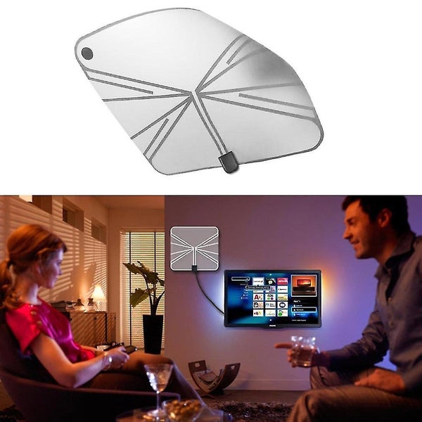 Hdtv Amplified Indoor Digital Tv Aerial Hdtv 50 Miles Reception Range Carousel 1