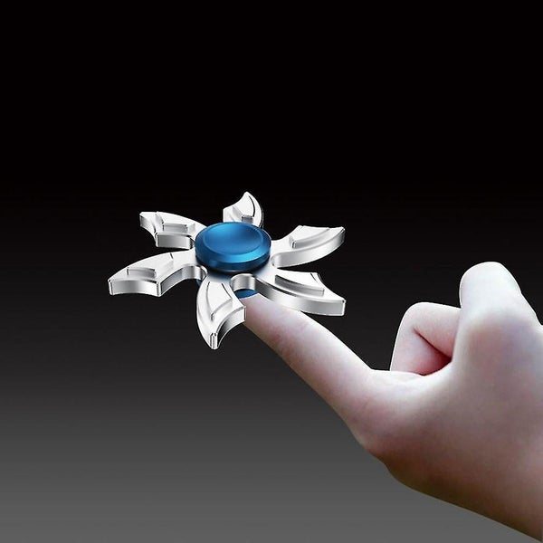 Six-spinners Finger Toy Anti-stress Autism Hand Spinner With Blue Cover Carousel 1