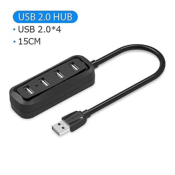 USB HUB USB 2.0 4 Ports Portable OTG HUB 480Mbps USB Splitter with Micro USB Pow Carousel 3