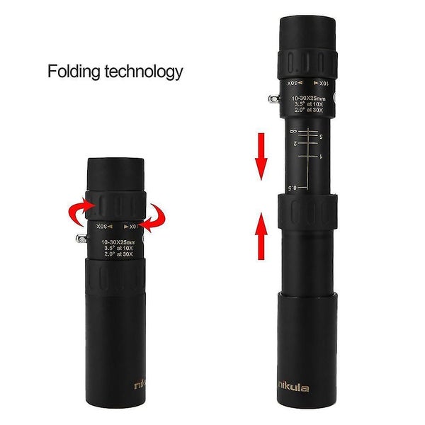 10-30x25 Monocular Telescope Pocket Hunting Optical Prism Single-tube Telescope Carousel 2