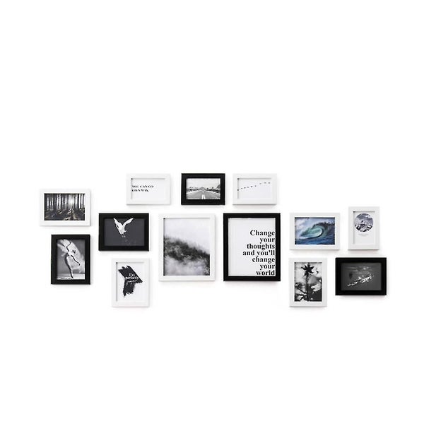 13pcs H7 Wall Photo Frame Family Wooden Picture Frame Desktop Picture Sets Squar Carousel 1