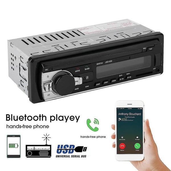 Jsd-520 Car Radio Music Player Bluetooth Phone Mp3 Remote Control 12v Car Carousel 1