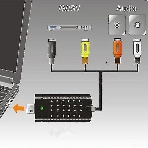 USB 2.0 Converter Audio Video Grabber Capture Adapter for Computer NTSC PAL Carousel 5