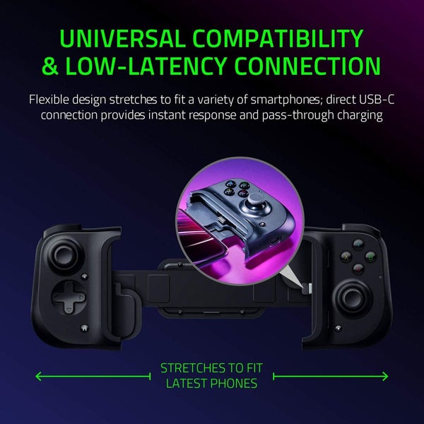 Razer Kishi Gaming Controller for Android RZ06-02900100-R3M1 - Black Carousel 2
