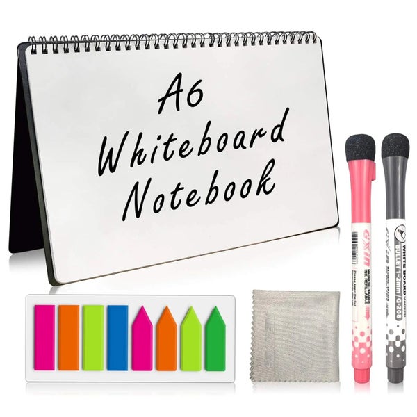 Reusable Whiteboard Notebook Erasable Meeting Notebook With Dry Erase White B... Carousel 2