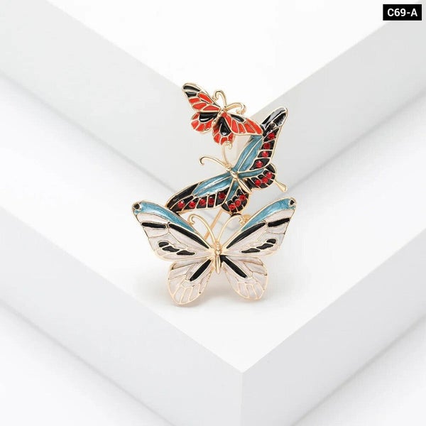 Butterfly Enamel Pin Party Accessory For Women Carousel 1