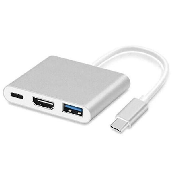 3 in 1 Type C to USB-C 4K USB 3.0 Hub OTG Adapter Cable HDMI For Apple Macbooks Carousel 5