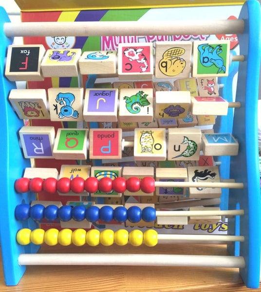 Brand New Wooden Giraffe Alphabet Abacus Carousel 2