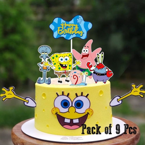 NEW new Cake Design Decorating Cake Topper Cupcake-Sponge Bob *Clearance* Carousel 1