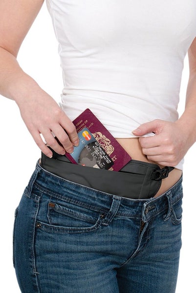 Pacsafe Coversafe V100 RFID Blocking Waist Wallet Black Carousel 3