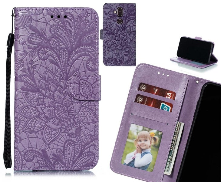 Nokia 8.1 Case Embossed Wallet Slot Case Carousel 1