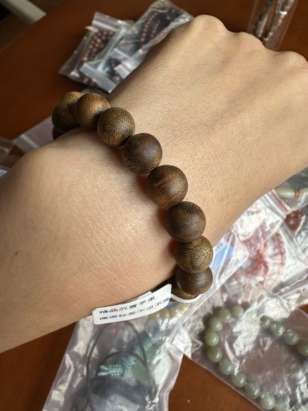100% nature untreated Agarwood beads Bracelet Carousel 1