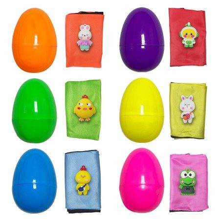6 Pack Easter Eggs with Easter Parachute Toys Carousel 1