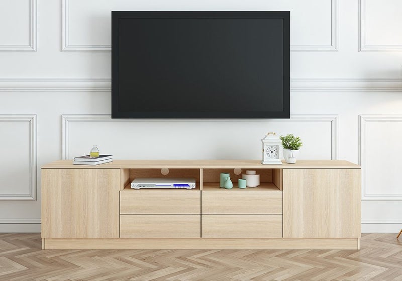 TV Stand Wood Cabinet Carousel 1