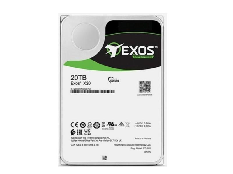 NEW 20TB/18TB/16TB HDD Exos X20 ST20000NM007D 7200 RPM SATA 6Gb/s 256MB Cache Carousel 1