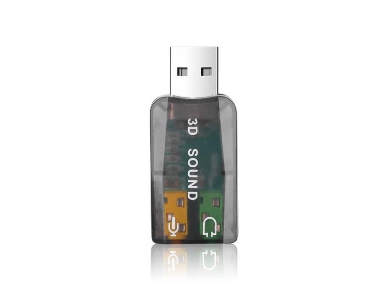 USB Sound Card External Mini Sound Card USB To 3.5mm Interface Stereo Audio Carousel 1