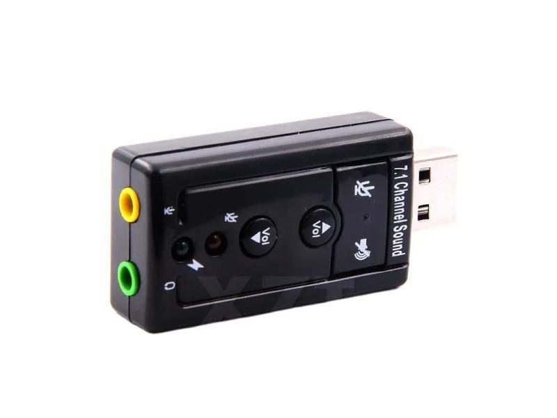 New Virtual 7.1 Channel Sound Card External USB 2.0 Audio Mic Speaker Adapter Carousel 1