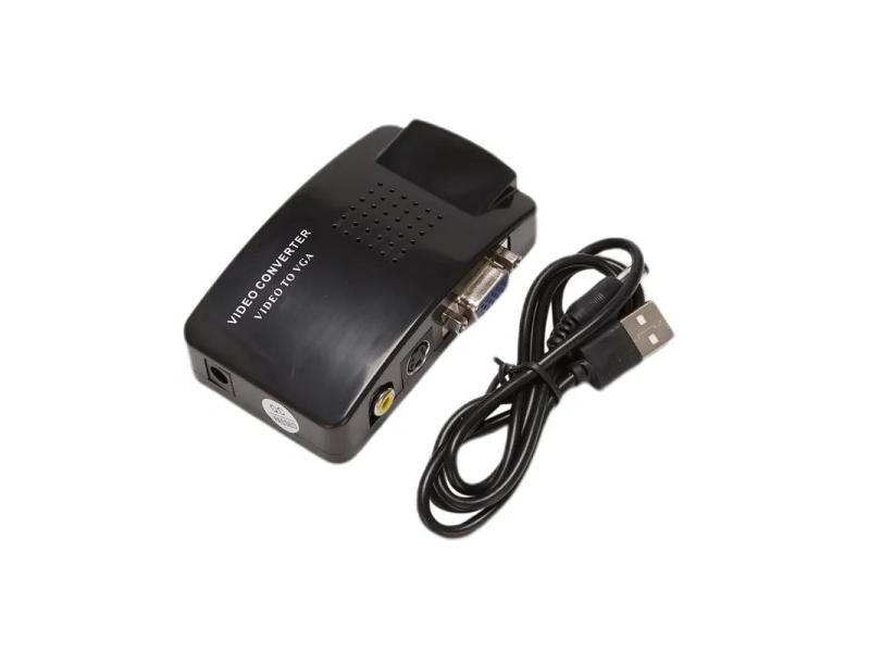 AV To VGA Adapter RCA VGA Converter PC RCA Composite S-Video AV Input To PC VGA Carousel 1