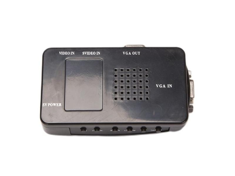 AV To VGA Adapter RCA VGA Converter PC RCA Composite S-Video AV Input To PC VGA Carousel 2