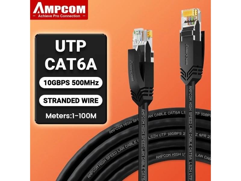 AMPCOM Cat6a Ethernet Cable For Router Modem Rj45 Connectors Carousel 1