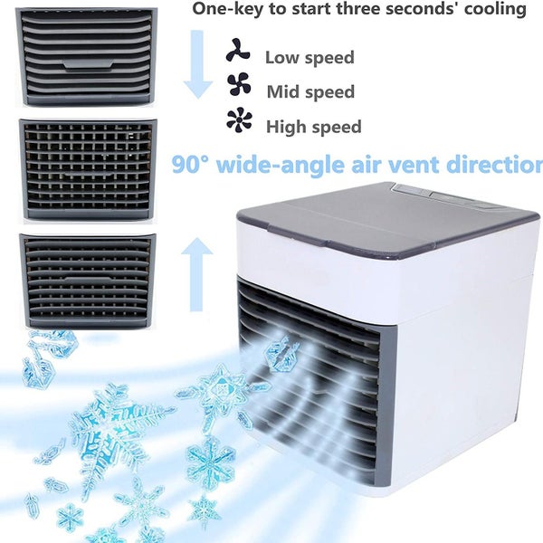 Portable Air Conditioner Personal Mini Fan with Air Humidifier Air Cooler Carousel 2