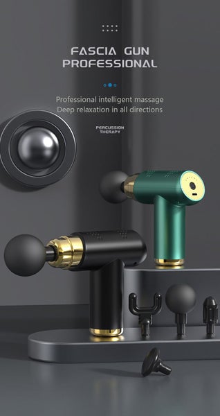 Mini LCD Control Massage Gun Deep Muscle Massager Body Neck Massager(Black) Carousel 2