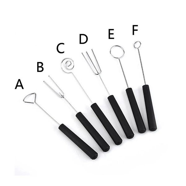 6PCS Chocolate Dipping Fork Set Stainless Steel Candy Cake Dipping Tool Gadgets Carousel 2