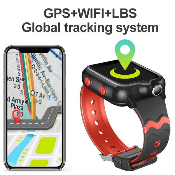 IP67 Waterproof Smart 4G GPS Tracker Locate Kids Video Voice SOS Call Watch Blue Carousel 5