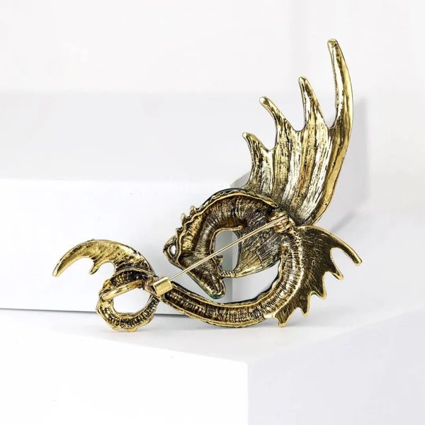 Enamel Dragon Lapel Pin Vintage Designer Jewelry For Parties School And Office Carousel 4