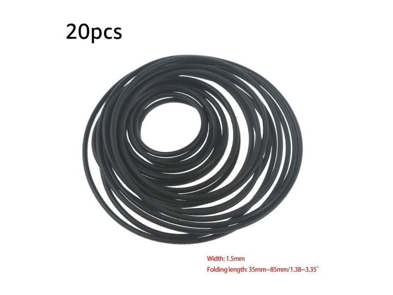 20Pcs 1.5mm Cassette Tape Belt Kit For Recorders CD ROM Video Machines Carousel 2