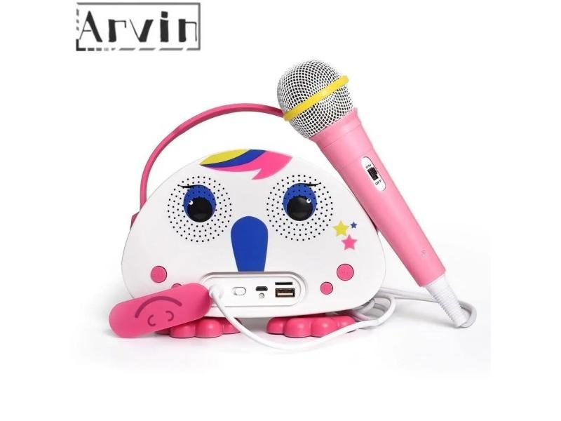 Karaoke Machine For Kids With Microphone Portable Player Speaker For Home Carousel 1