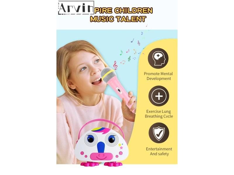 Karaoke Machine For Kids With Microphone Portable Player Speaker For Home Carousel 2