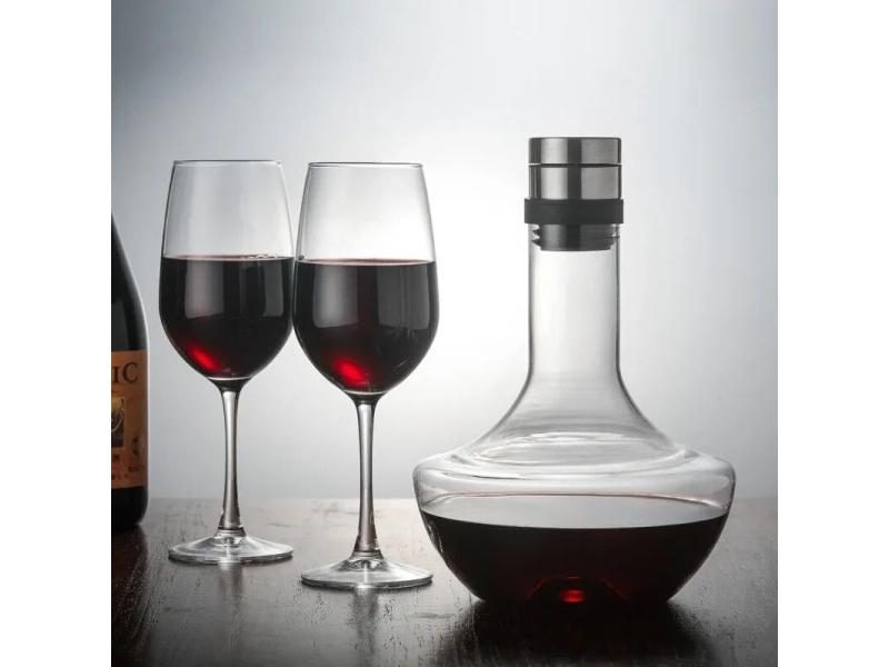1000ML Big Decanter Handmade Crystal Red Wine Brandy Champagne Glasses Decanter Carousel 1