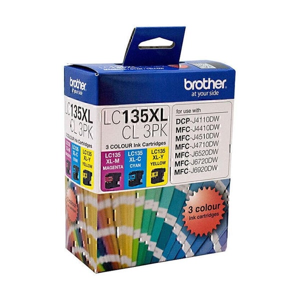 Brother LC135XL Colour Ink Cartridge - CMY (LC135XLCL3PK) Carousel 1