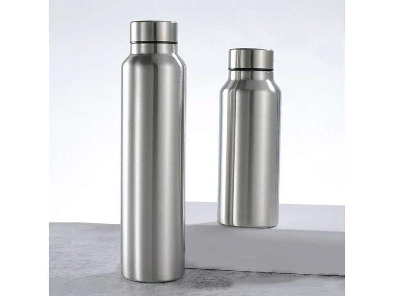 650ml/1000ml Stainless Steel Sport Water Bottle Single-layer Metal Flask Carousel 1