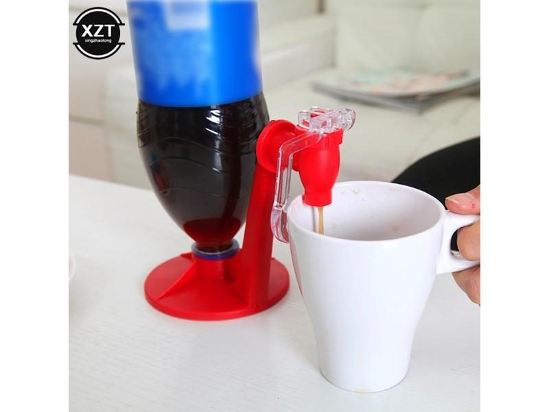 Novelty Faucet Tap Saver Soda Dispenser Bottle Coke Upside Down Drinking Water Carousel 2