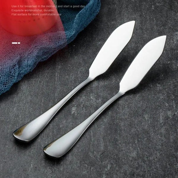 6pcs Stainless Steel Butter Knife Cheese Dessert Jam Knifes Cream Bread Cutter Carousel 1