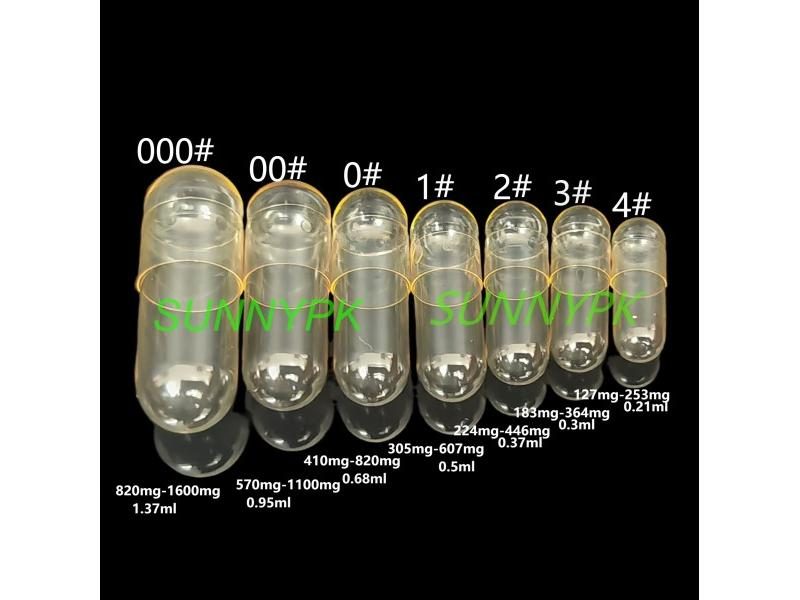 100PCS Joined Gelatin Empty Capsules Size 000-4 For Medical Capsule Packing Carousel 1