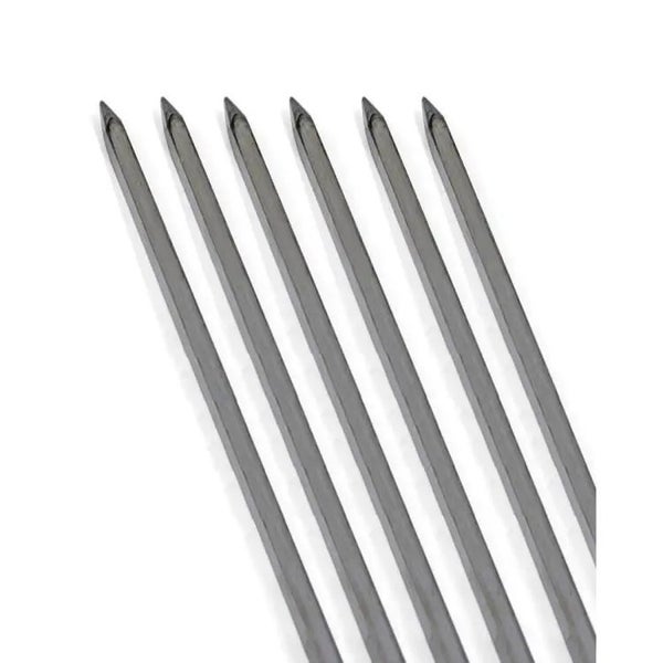 60cm 5mm Wide Square Stainless Steel Kebab Skewer ( One Piece) Carousel 6