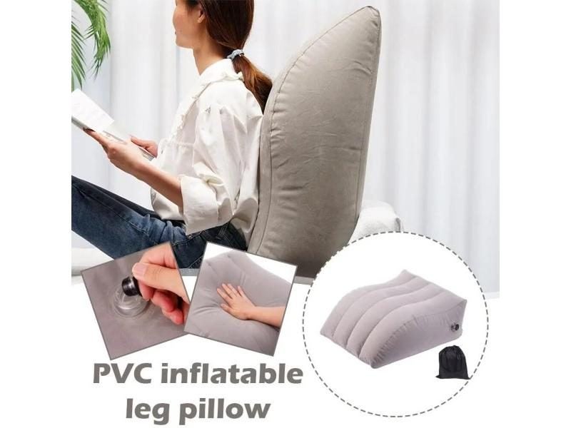 Portable Inflatable Elevation Wedge Leg Foot Pillow For Camping Carousel 1