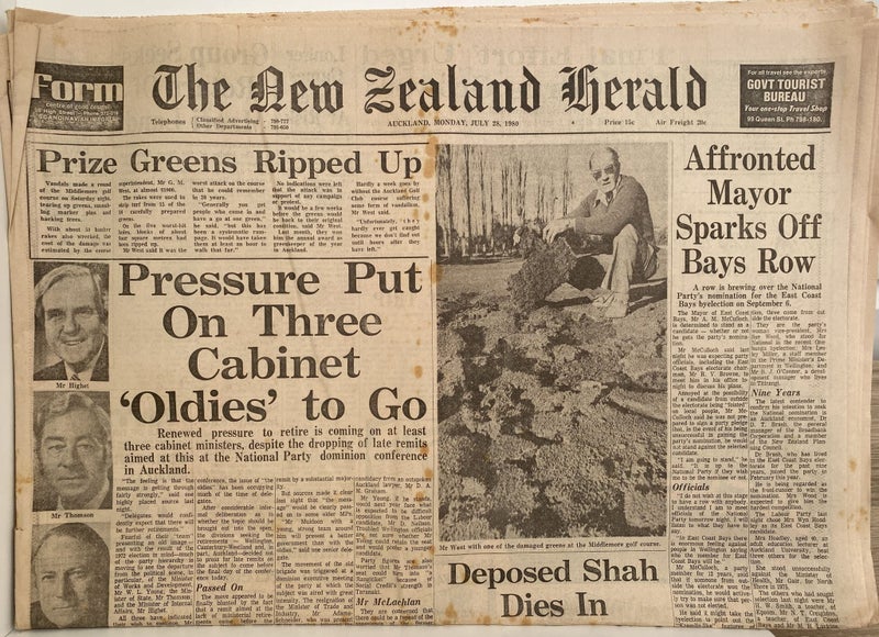 OLD NEWSPAPER: The New Zealand Herald - 28th July 1980 Carousel 1