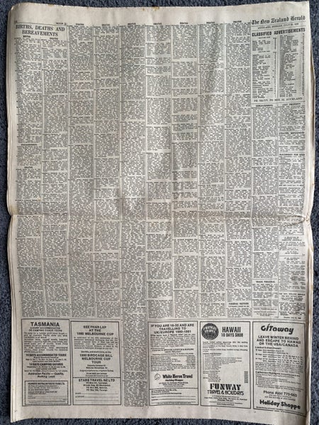 OLD NEWSPAPER: The New Zealand Herald - 28th July 1980 Carousel 3