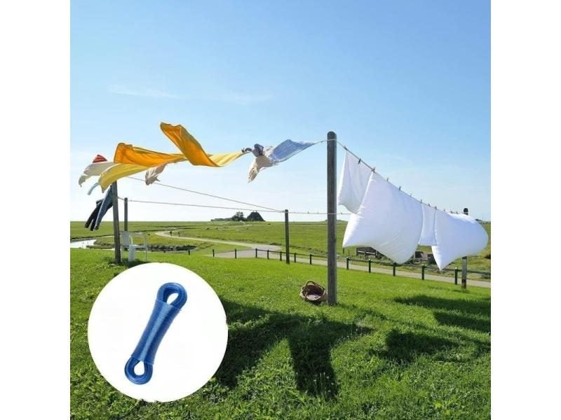 Washing Line Rope Steel Core 20M Drying Laundry Clothes Lines Thick Strong Carousel 2