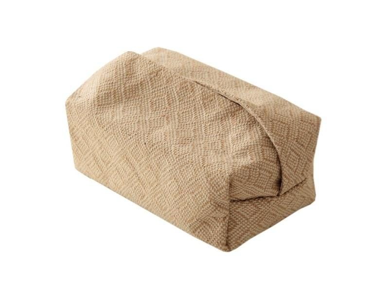 NEW Japanese-Style Jute Tissue Case Napkin Holder For Living Room Table Tissue Carousel 1
