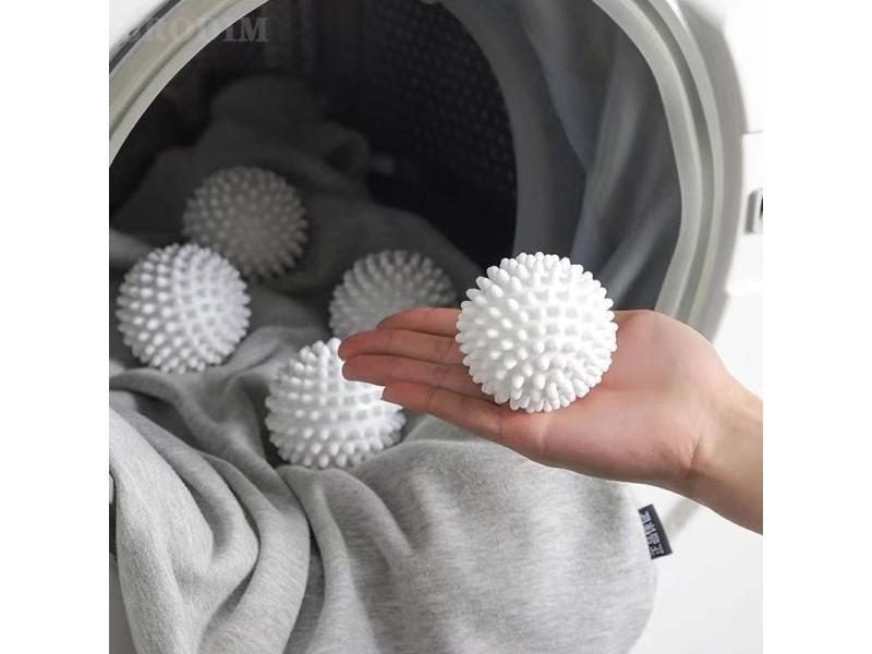 6.5cm PVC Reusable Laundry Ball Fabric Softener Dry Laundry Bathroom Dryer Ball Carousel 2