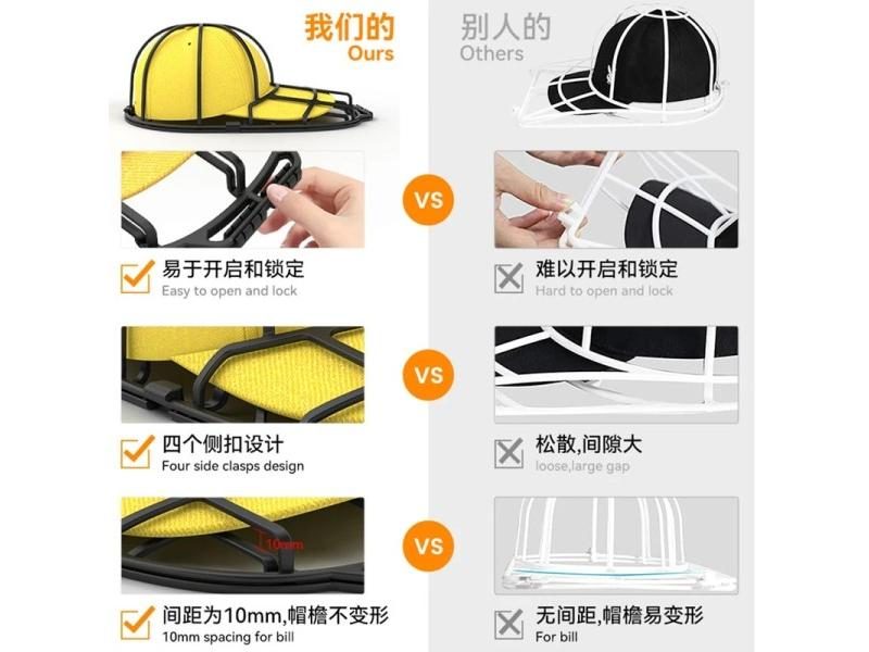Baseball Cap Washer Rack Anti-deformation Cap Protector For Dishwasher Washing Carousel 2