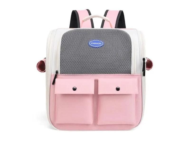 Cat Carrier Backpack Adjustable Strap Pet Bag Ventilation Large Capacity Carousel 1