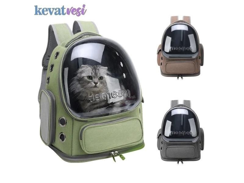 Pet Cat Backpack Astronaut Transparent Carrying Bag For Cat Puppy Breathable Carousel 2