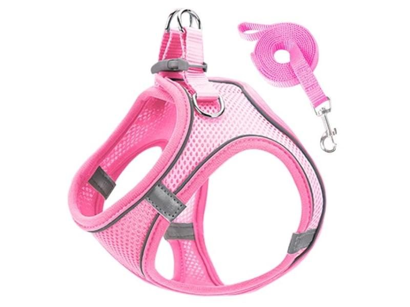 Cat Harness Reflective Pet Harnesses And Leashes Set Adjustable Pet Harness For Carousel 1
